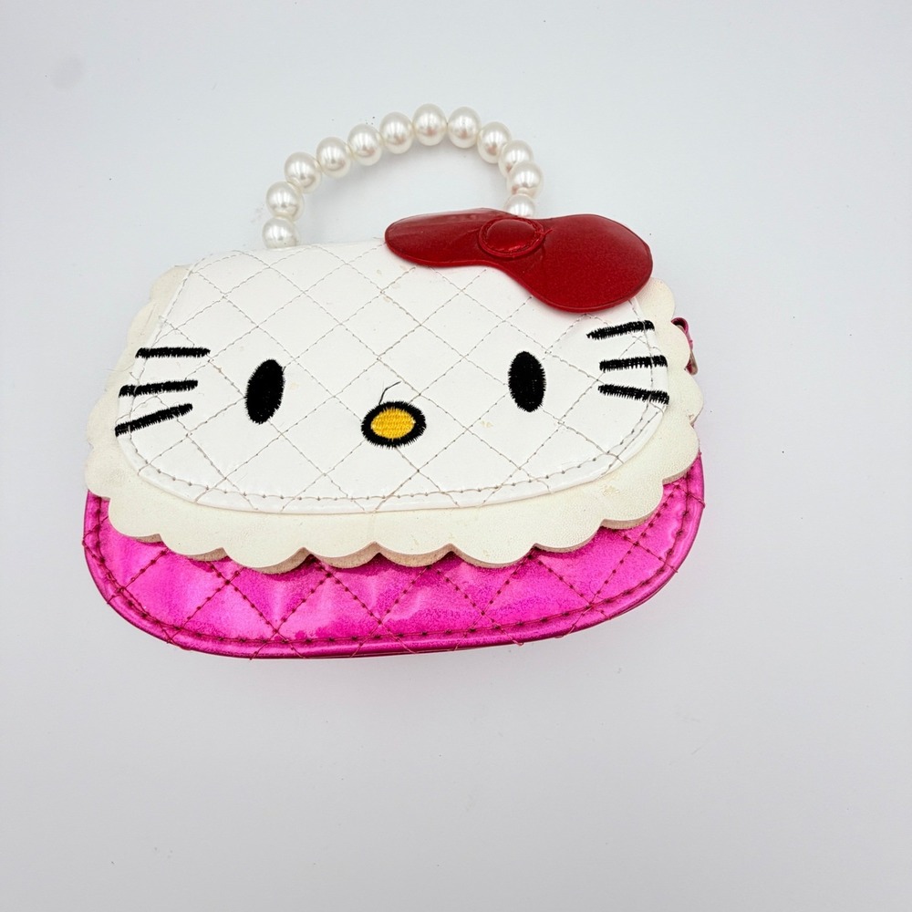 Hello Kitty Pink Insulated Lunch Bag & Hearts Bows Sanrio Kids School Purse - Picture 11 of 16
